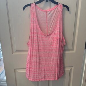Old Navy Pink Geometric Women's Tank Top
